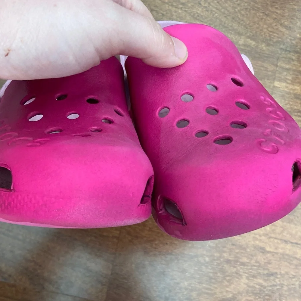 CROCS Kids Fuchsia Sandals Sz 13